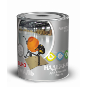 Эмаль для бетонных полов алкидно-уретановая Farbitex Профи красно-коричневая, 2,7 кг